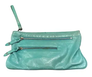 VTG HOBO Oversized Leather Clutch Wristlet thumbnail 1