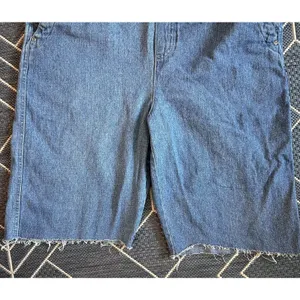 Vintage 90's Crazy Horse Liz Claiborne Women's Denim Overalls Crop Raw Hem Blue thumbnail 16