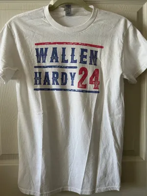 Wallen Hardy 24‎ Tee Graphic Morgan Wallen Cotton T-Shirt Sz S Concert Band Tee thumbnail 7