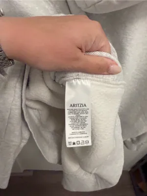 Aritzia TNA Cozy Fleece Boyfriend Hoodie in Heather Chrome size XXL thumbnail 5