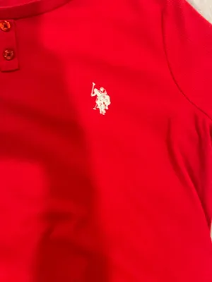 U.S. Polo Assn. ' Red Short Sleeve Henley Top with shorts set Size M thumbnail 6