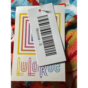 LuLaRoe Monroe Kimono Cardigan Floral Fringe‎ Coral Blue Yellow Pink Size S thumbnail 6
