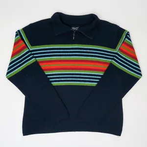 Vintage 90s NY & Co Rainbow Quarter Zip Sweater thumbnail 2