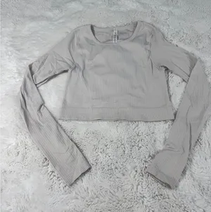 lululemon Ebb to Street Long Sleeve Top | White Opal | Size 6 thumbnail 1