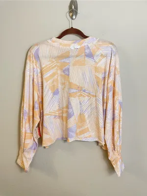 FP Movement Printed Inspire Layer Long Sleeve Crop Top NWT Size M thumbnail 5