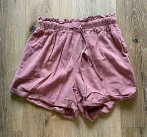 Pink Paperbag Linen Shorts thumbnail 1