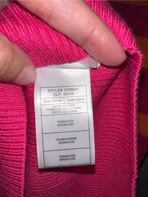 Striped Orange and Fuchsia Knit on‎ Dress flared sleeves small thumbnail 6