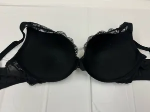 Auden Black Push-Up Plunge Coverage Underwire Bra with Lace Size 40DDD thumbnail 3
