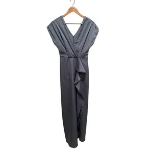 Harlyn Dusty Blue Ruffle Maxi Dress XS Wedding Guest‎ Bridesmaid Coquette thumbnail 3