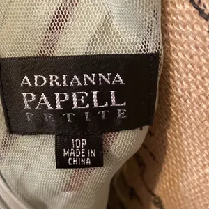 Adrianna Papell Petite Size 10P Mint Green Ruffle Tiered Cocktail Dress thumbnail 6