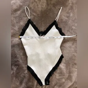 OUT FROM UNDER Urban Outfitters Ribbed 1 Piece Bodysuit Tank Top Sz M EUC thumbnail 5