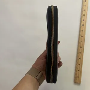 Kate Spade Neda Larchmont Avenue Pebble Leather Embossed Logo Black Wallet thumbnail 9