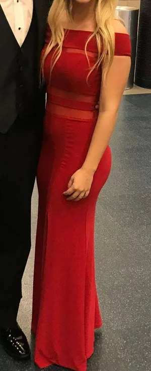 Red Maxi Dress Size XS thumbnail 1