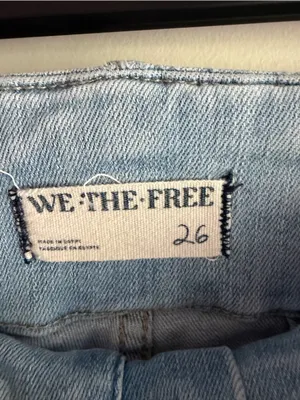 We The Free Free People High Rise Flare Jeans Size 26 thumbnail 2
