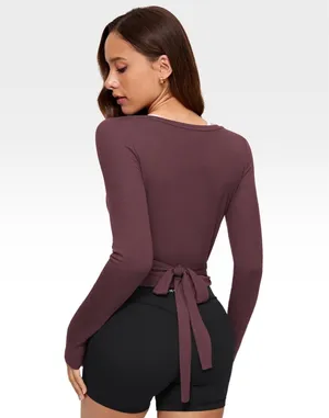 Casual tie gym or yoga layering shirt thumbnail 2