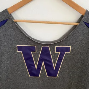 University of Washington Huskies Off the Shoulder Sweatshirt thumbnail 2