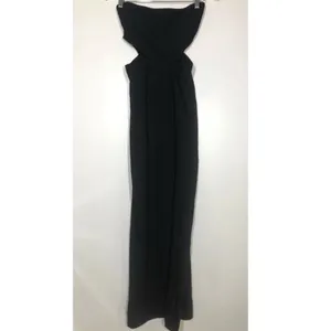 Amanda Uprichard‎ Kloss Gown Strapless Cutout Black XS thumbnail 4