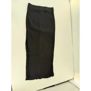 Miss Selfridge Black Ribbed Maxi Skirt Sz 6 Stretch Flare Witchy Grunge 90s Goth thumbnail 5