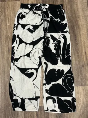 Anthropologie Cecilia Pettersson Wide Leg Flannel Pajama Pants Women’s Small thumbnail 3