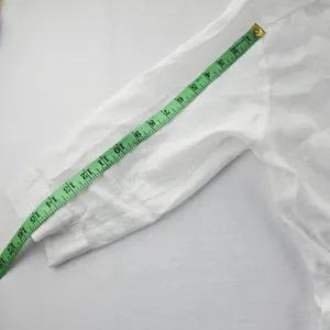 Zara‎ Basic White Lyocell Blend Shirt Dress Button Front Casual Coastal Medium thumbnail 9