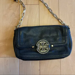 Tory Burch Crossbody in Black and Gold thumbnail 2