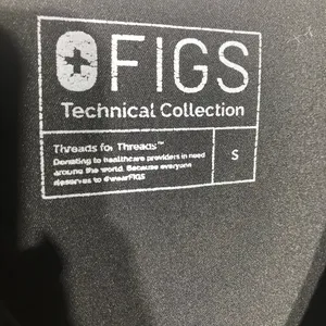 Figs Technical Collection Scrub Set Casma Top Straight Leg Pants Black sz S thumbnail 13