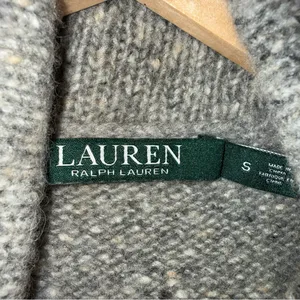 Lauren Ralph Lauren Grey Wool Alpaca Blend Cowl Neck Midi Sweater‎ Dress Small thumbnail 3