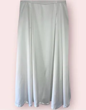 White / Ivory Tulle Midi Tea Length Dress thumbnail 6