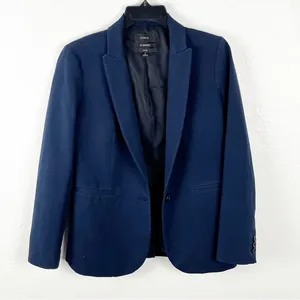 J. CREW Parke Navy Bi-Stretch Lined Single Button Blazer Size 2 Career Preppy thumbnail 6