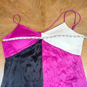 Nordstrom x Harlem's Fashion Row Harbison Satin Maxi Slip Dress‎ Size XL thumbnail 8