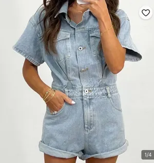 Talulah Denim Romper thumbnail 1