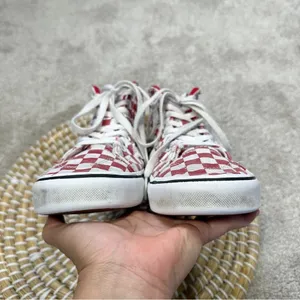 Vans Women’s Filmore High-Top Checkerboard Red Lace Up Sneakers Size 6 thumbnail 6