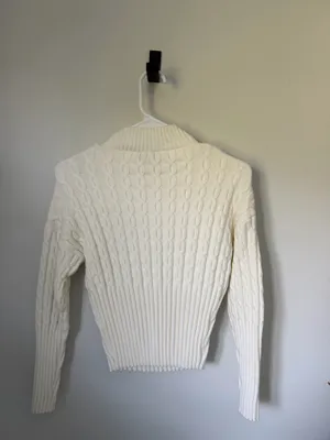 Turtleneck fitted sweater White Size M thumbnail 2