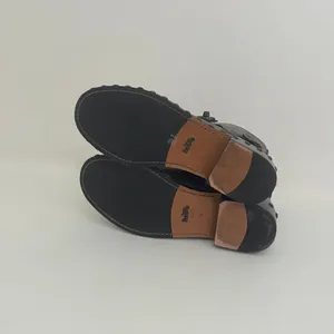 COACH Moto Bootie Gunmetal Black Leather Studded Ankle Boots Women's Size 8 thumbnail 10