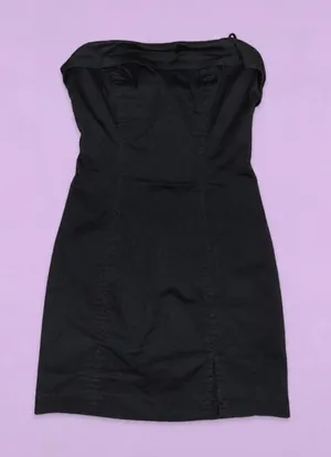 Garage Black Strapless Mini Dress Bodycon thumbnail 1