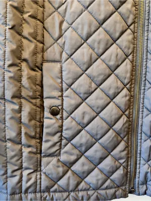 Lands‎ End Quilted Primaloft Gray Winter Coat Jacket Womens 14-16 Size Large thumbnail 2