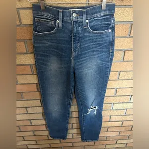Madewell The Momjean: Comfort Stretch Edition Distressed Size 25 thumbnail 3