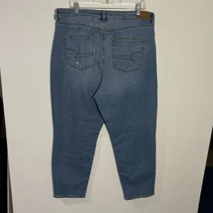 American Eagle Stretch High Rise Mom Jean Sz 18 90s Minimalist Casual‎ Normcore thumbnail 6