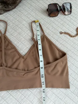 Skims tan soft smoothing seamless v neck bralette 2X thumbnail 6
