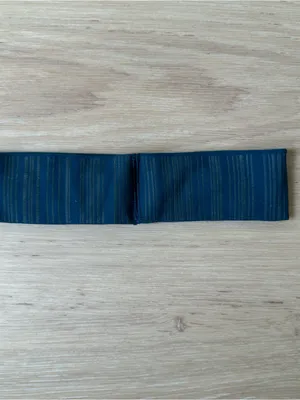 lululemon Dark Teal/Grey Striped Headband thumbnail 3