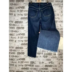 Old navy | women OG straight highrise denim button fly jeans thumbnail 7
