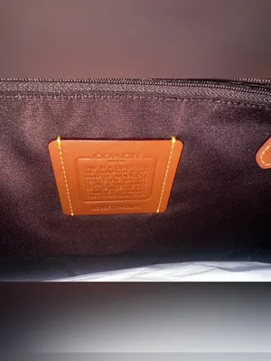 NIB + NWT Coach Smith Tote Bag In Gold/Dark Denim Gold Multi $428 MSRP thumbnail 8