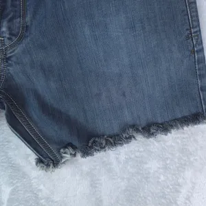 Levis 514 Slim Straight‎ Denim Shorts Women 34x6 Blue Cutoff Raw Hem Casual Y2K thumbnail 3