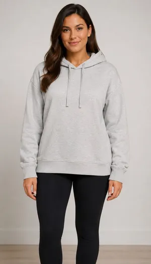 Ugg Kyree Gray Micro Terry Hoodie Size Large thumbnail 1