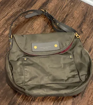 Marc by Marc Jacobs Purse Nylon Shoulder Bag Dark Green Gray Preppy Y2K Streetwear Bags thumbnail 1