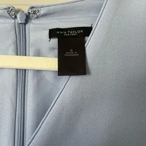 Ann Taylor Light Blue Midi Dress thumbnail 5