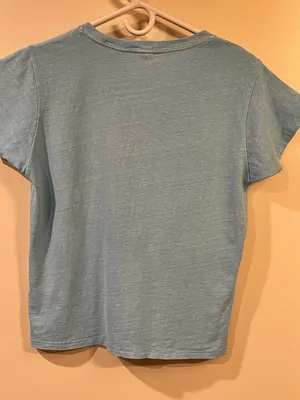 Levi's Women's Short Sleeve Light Blue Tee Shirt - Size Small thumbnail 11