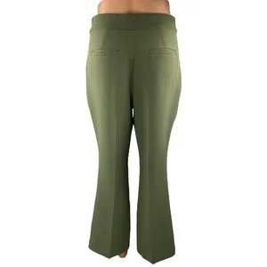 Aritzia Wilfred Olive Green High Waisted Flared Bootcut Trousers Dress Pants 4 thumbnail 3