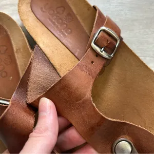 Yokono Made in Spain Ibiza Brown T-Strap Leather Sandals Size 7.5 thumbnail 2