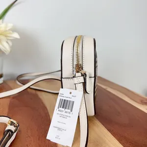 NWT Coach Mini Camera‎ Bag In Signature Canvas With Hunting Fishing Plaid Print thumbnail 3